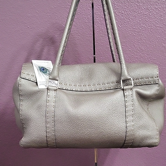Fendi Selleria Silver/Grey Leather Bag - Picture 4 of 15